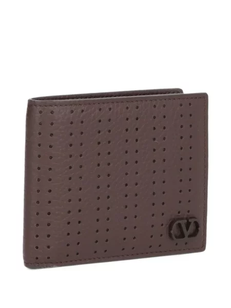 Portofel Valentino Garavani din piele maro