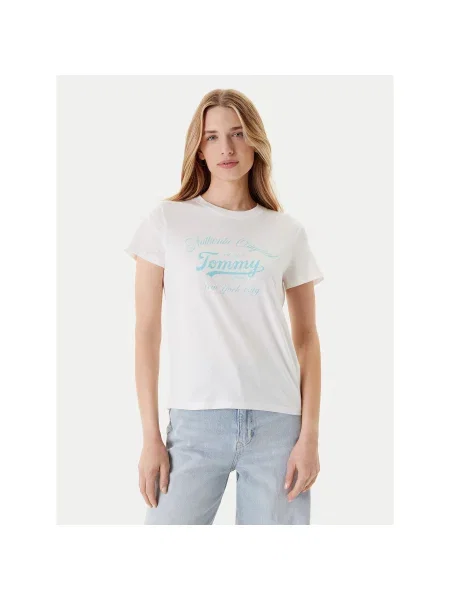 Majica Tommy Jeans bela