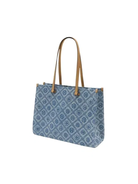 Shopperka Tory Burch niebieska