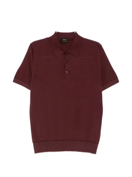 Scurt tricou polo Brioni roșu