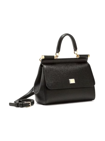 Torebka Dolce And Gabbana zamszowa czarna
