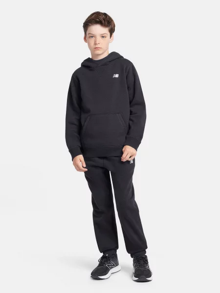 Дитяче Худі New Balance Brush Back Small Logo фліс чорний