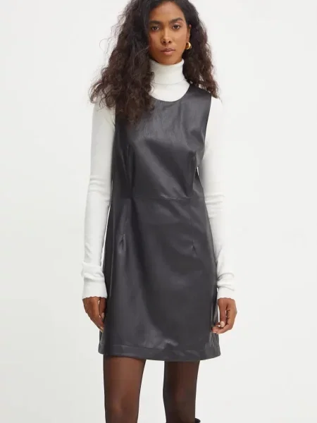 Boss Orange rochie mini mulata negru