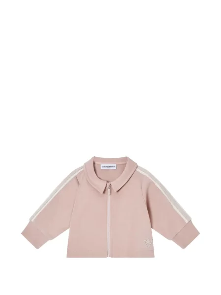 Bluza rozpinana dziecięca Emporio Armani różowa