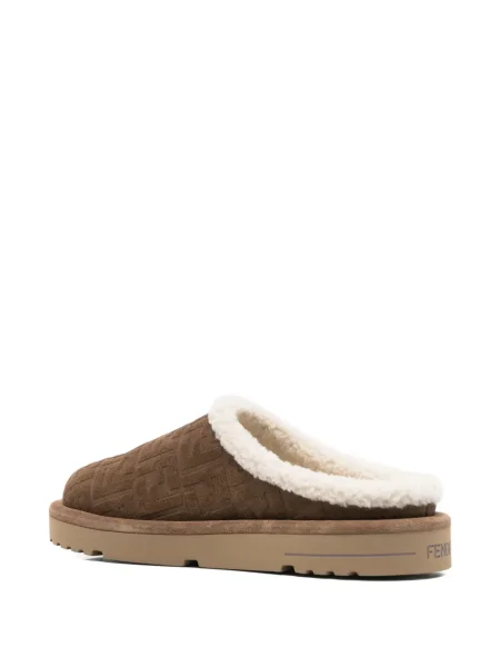 Papuci de casă Fendi maro