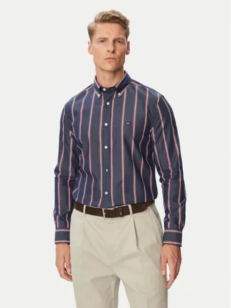 Tommy Hilfiger Ing Poplin Sötétkék