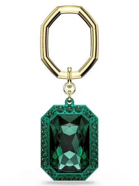 Obesek za ključe Swarovski LUCENT zelena