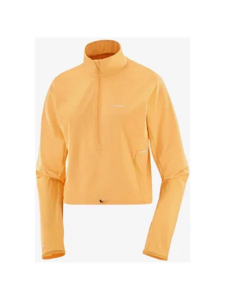 Kurtka Salomon Sense Aero Hybrid Cropped jasnopomarańczowa XL pomarańczowa