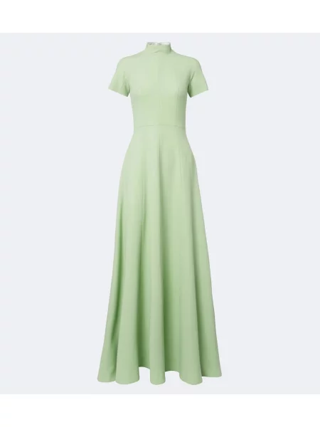 Rochie Emilia Wickstead de lână verde