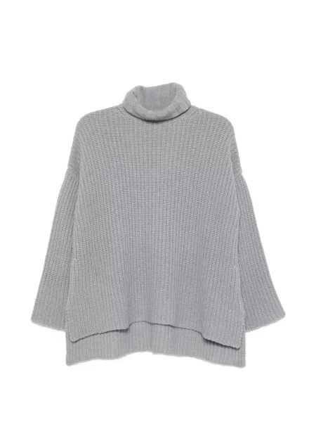 Кашмирен пуловер La Julie Cashmere сиво
