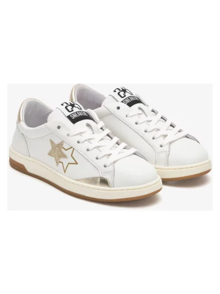 Sneakersy 2star zamszowe białe