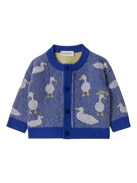 Dětské top Burberry modrý