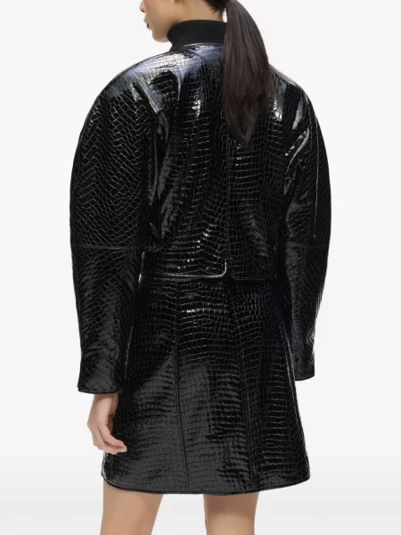 Geanta de piele Karl Lagerfeld negru