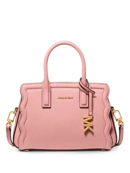 Matlasat geanta crossbody Michael Michael Kors cu autograf maro