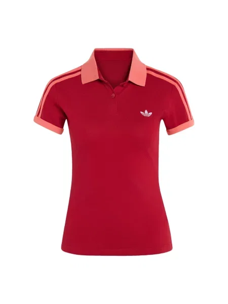 Ριγέ τοπ Adidas Originals κόκκινο