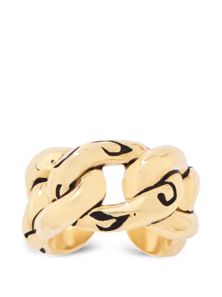 Inel Aurelie Bidermann cu imagine cu model leopard