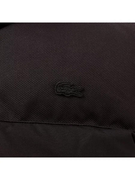 Lacoste Pikowana Kamizelka Z Kapturem czarna
