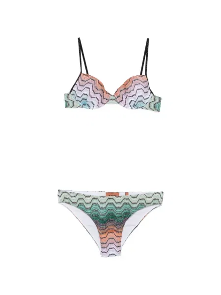 Bikini Missoni tricotate portocaliu