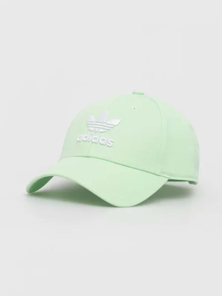 Шапка с козирка adidas Originals 0 с апликация зелено