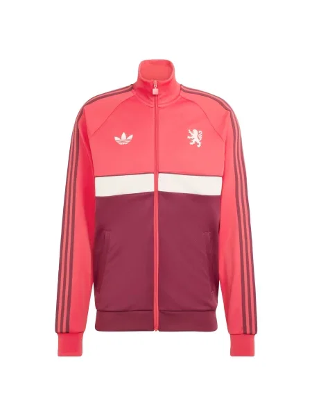 ADIDAS PERFORMANCE Sportski gornji dio trenirke Olympique Lyon ljubičasto crvena / malina / bordo bijela
