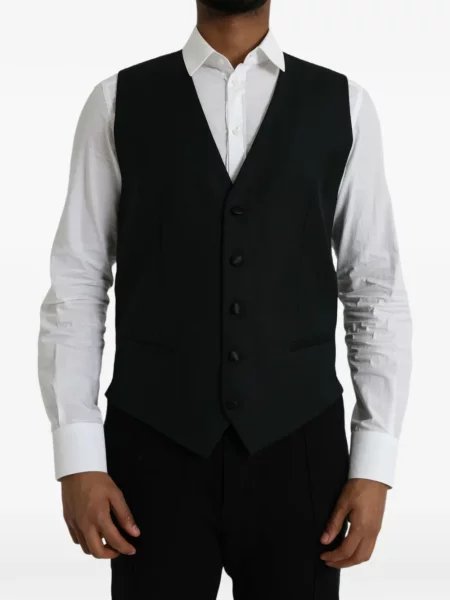 Vestă Dolce & Gabbana cu decolteu în V negru
