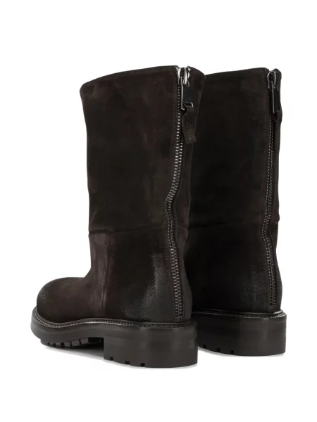 Δερμάτινα μποτάκια αστραγάλου Strategia Shoes καφέ