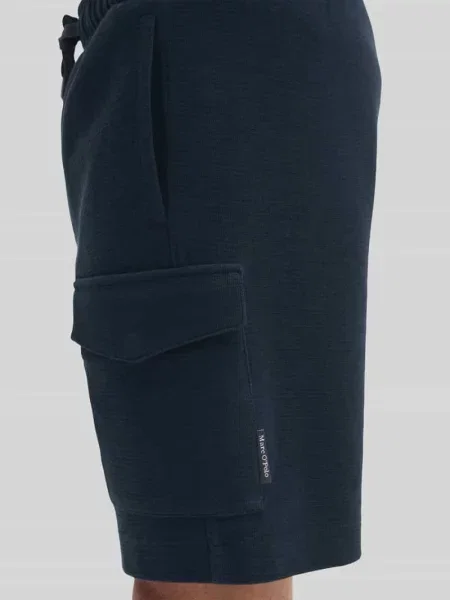 Szorty cargo o kroju regular fit z czystej bawełny Marc O'polo granatowe