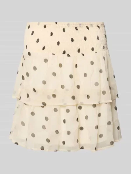 Spódnica mini z szyfonu model SMILLA' Vero Moda biała
