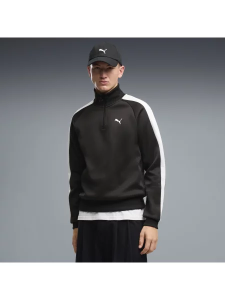 PUMA bluza dresowa T7 Always On z zamkiem Odzież S czarny