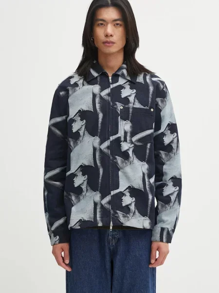 Jakna Wales Bonner Jet Jacket tamno za prijelazno razdoblje plava