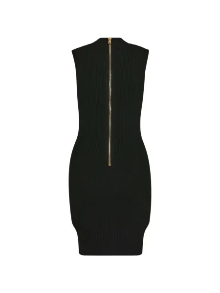 Rochie mini Balmain cu decolteu în V de costum negru