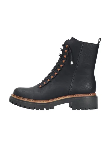 Botine Rieker cu șireturi negru