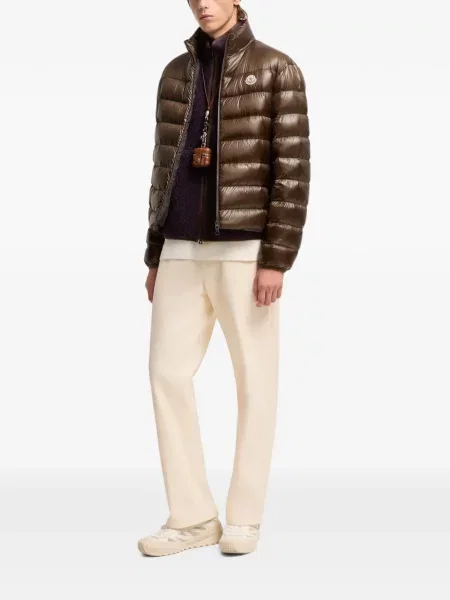 Scurt pliabil geacă cu puf Moncler maro