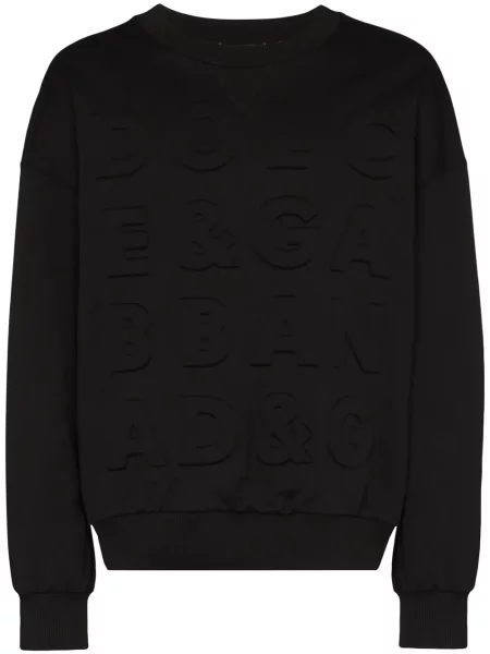 Hanorac Dolce & Gabbana cu broderie negru