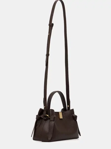 Замшева сумочка Yuzefi GYOZA коричневий