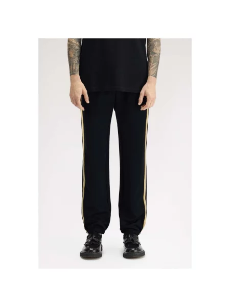 Fred Perry pantaloni de trening bărbați negru