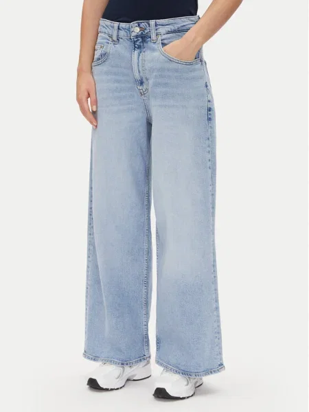 Tommy Jeans Džínsy Charlie Mr Loose Wd Co modrá