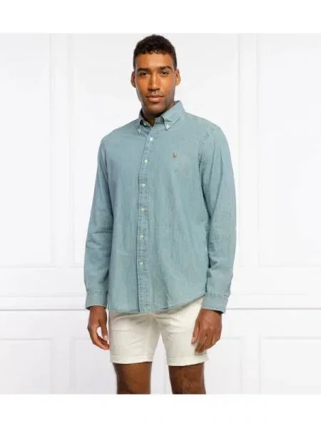 POLO RALPH LAUREN Cămașă | Custom fit | denim albastru