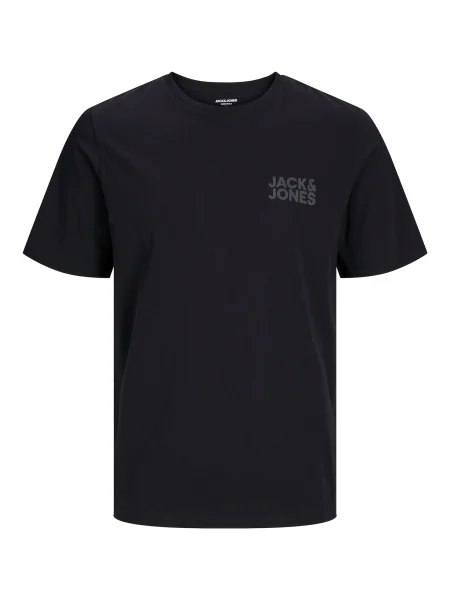 JACK & JONES Tricou gri bazalt negru