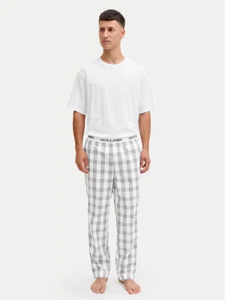 Pyžamo Jack & Jones bílé