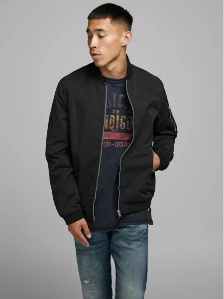 Prijelazna jakna Jack&jones crna
