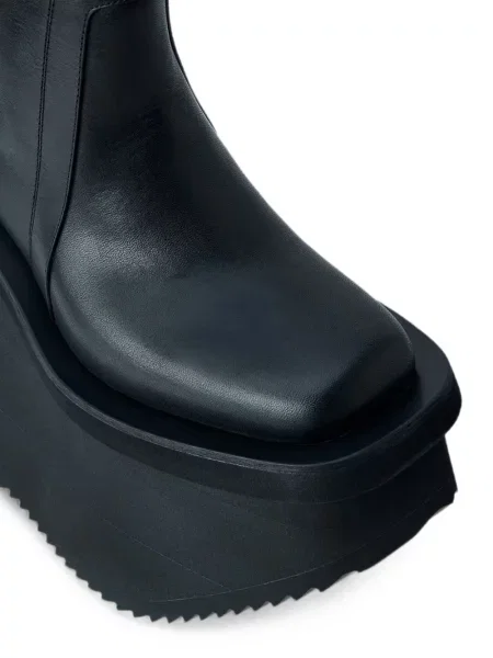 Botine Rick Owens cu platformă negru