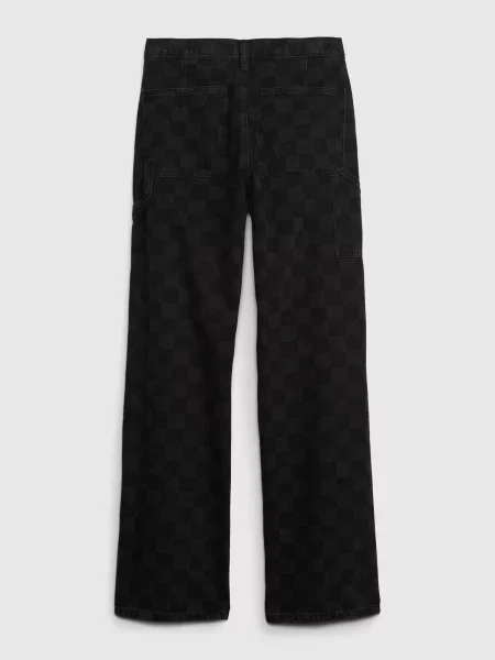 Pantaloni copii Gap alb