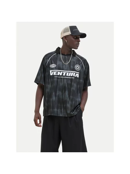 Jack&Jones Polo majica Retreat Loose Fit črna