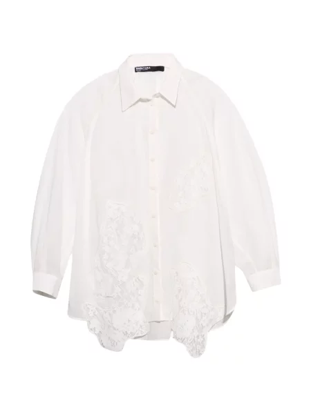 Tricou Bimba Y Lola din dantelă alb