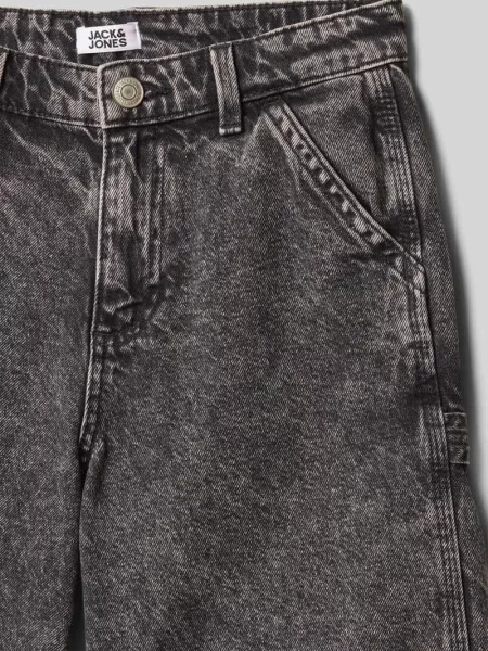 Szorty jeansowe o kroju regular fit z 5 model ‘TONY’ Jack & Jones czarne
