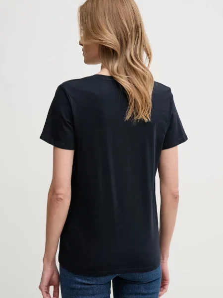 Tričko Pepe Jeans MACY V-NECK tmavomodrá
