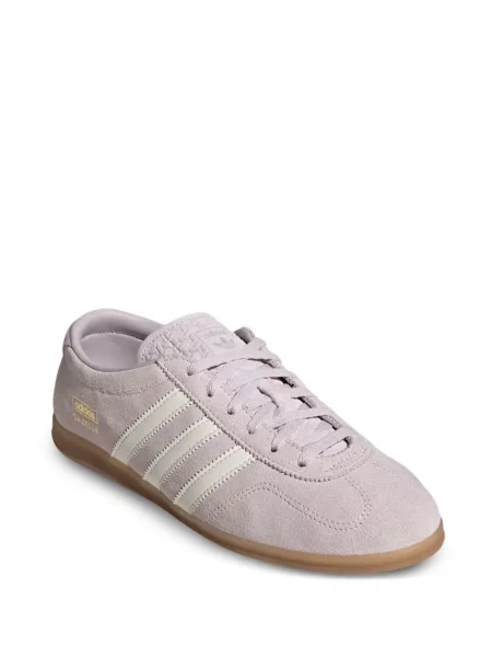 Hanorac Adidas din velur cu dungi roz