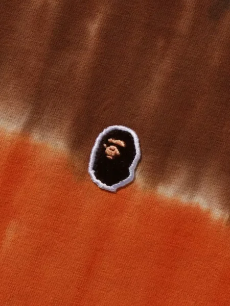 Μπλούζα A Bathing Ape® γραβάτες με αυτόγραφο καφέ
