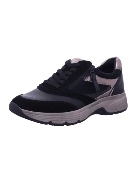 Sneakersy Tamaris skórzane czarne